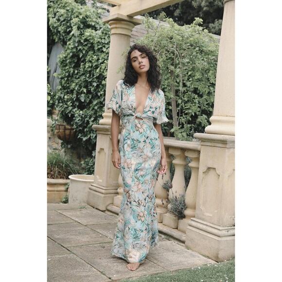 Significant Other Dresses & Skirts - SIGNIFICANT OTHER Floral Linen Maxi Dress